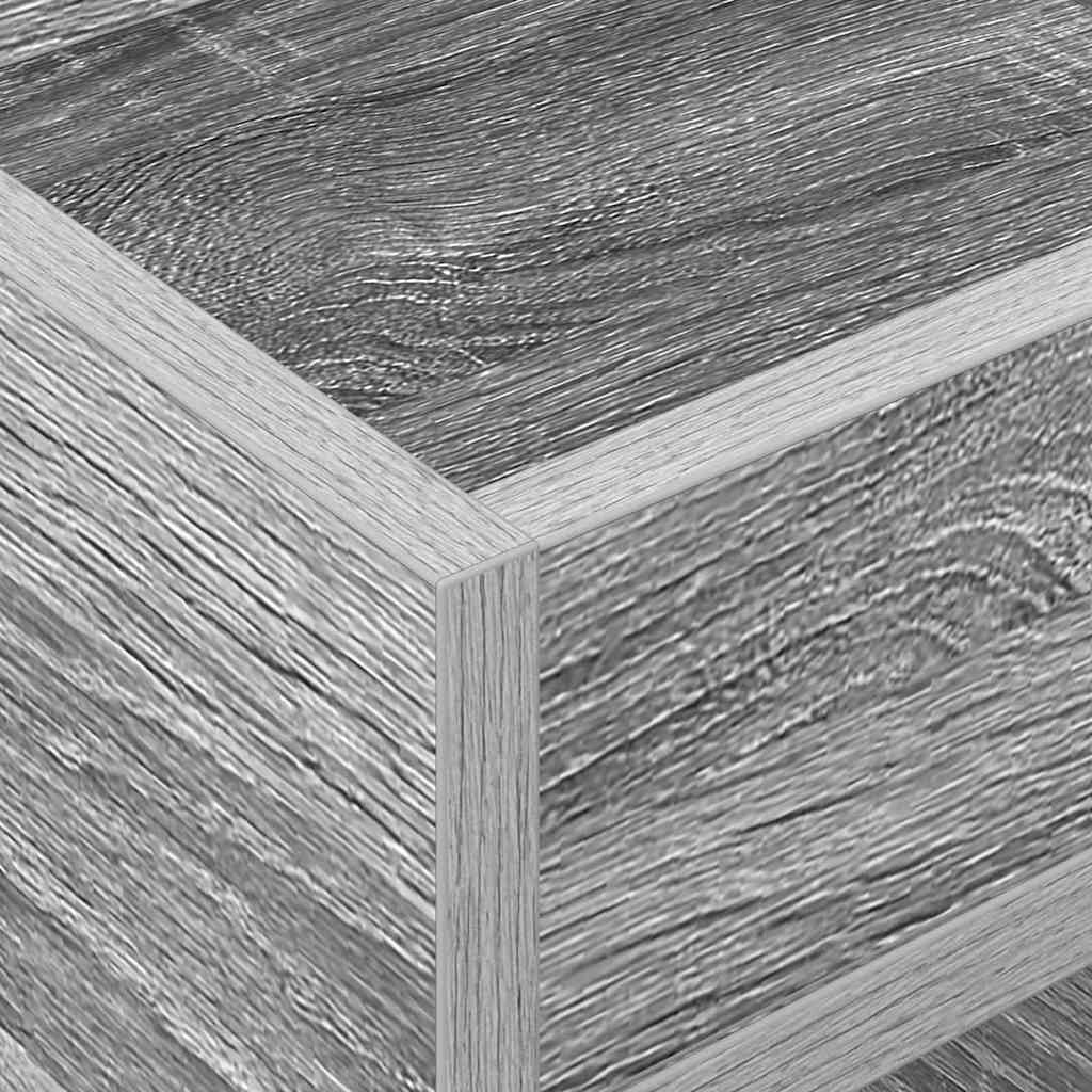 End Table 2 pcs Grey Sonoma 30 x 30 x 56 cm Engineered Wood