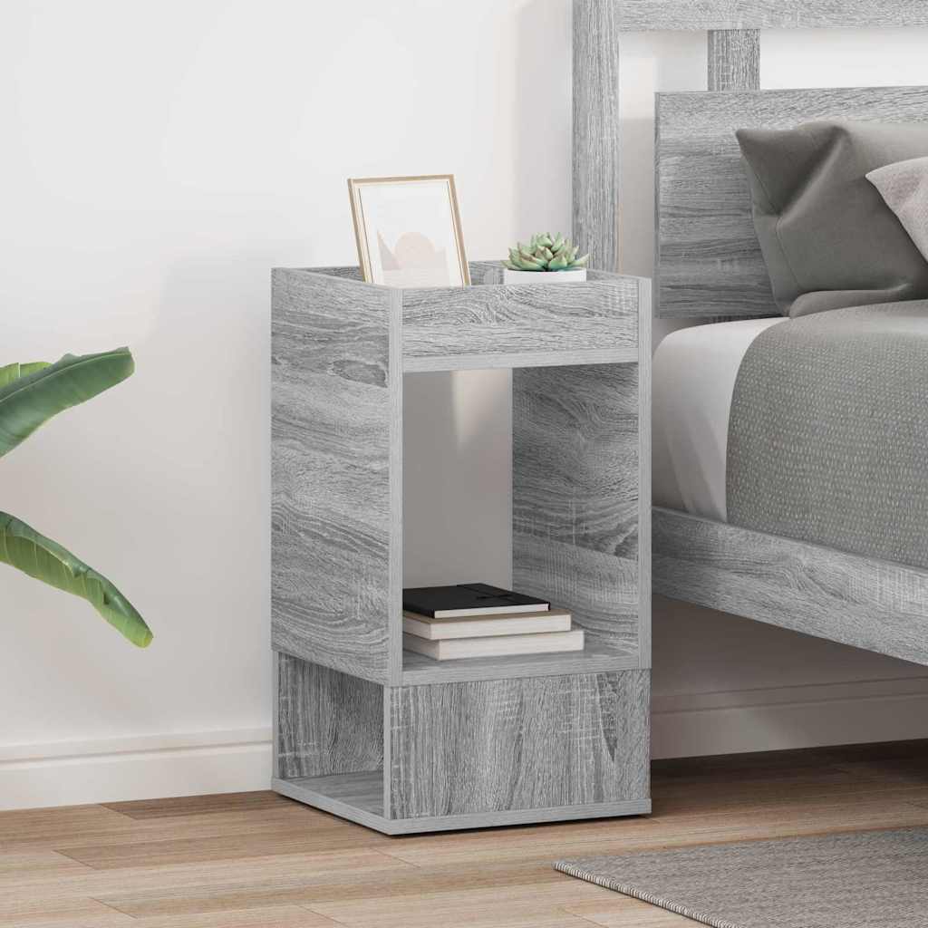 End Table 2 pcs Grey Sonoma 30 x 30 x 56 cm Engineered Wood