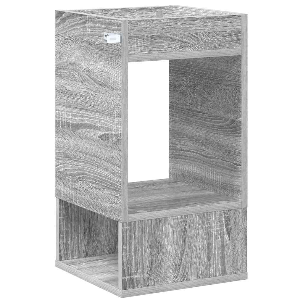 End Table 2 pcs Grey Sonoma 30 x 30 x 56 cm Engineered Wood