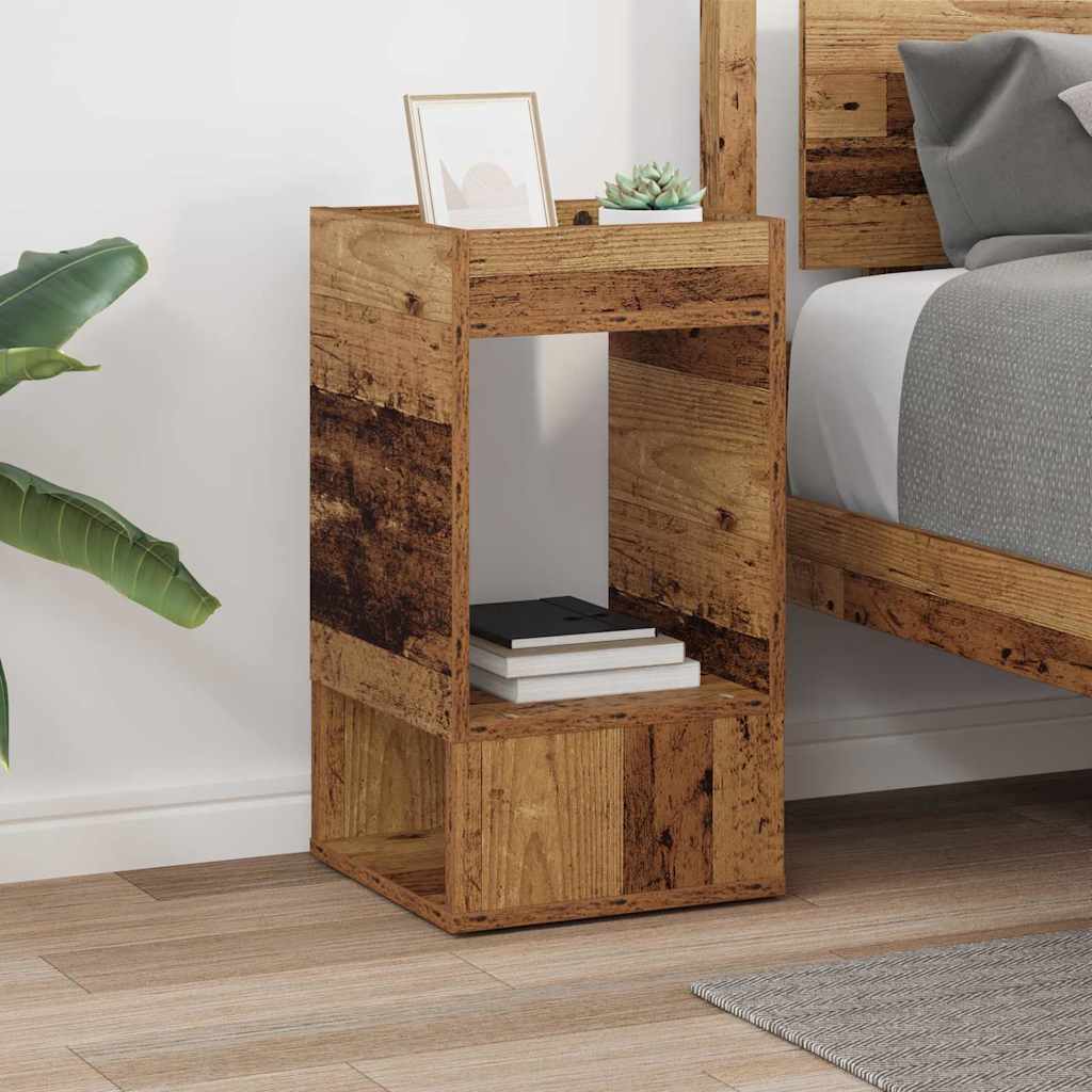 End Table Old Wood 30 x 30 x 56 cm Engineered Wood