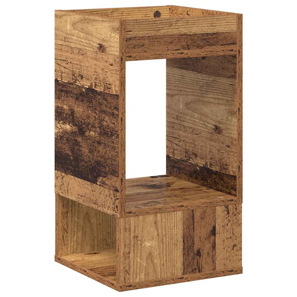 End Table 2 pcs Old Wood 30 x 30 x 56 cm Engineered Wood