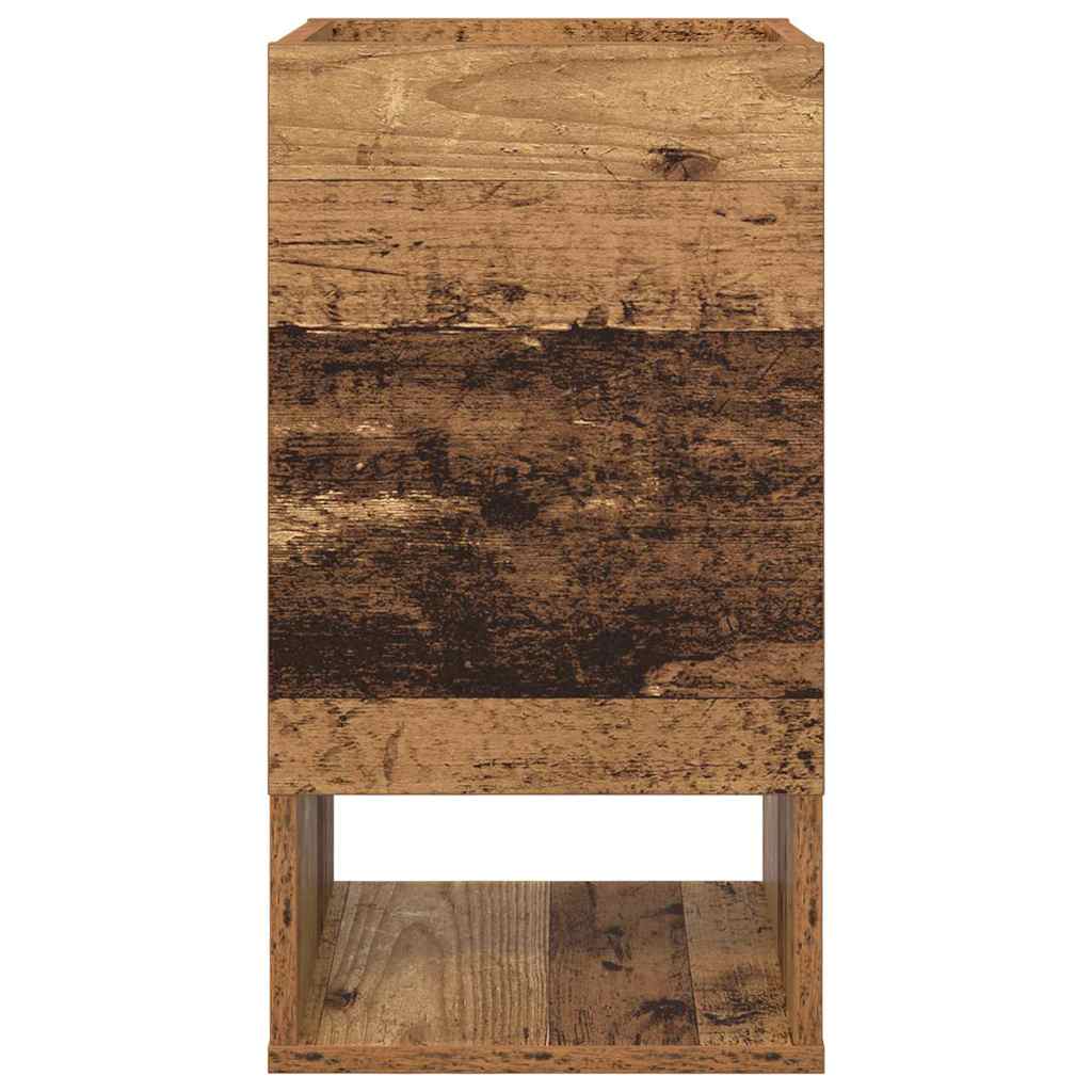End Table 2 pcs Old Wood 30 x 30 x 56 cm Engineered Wood