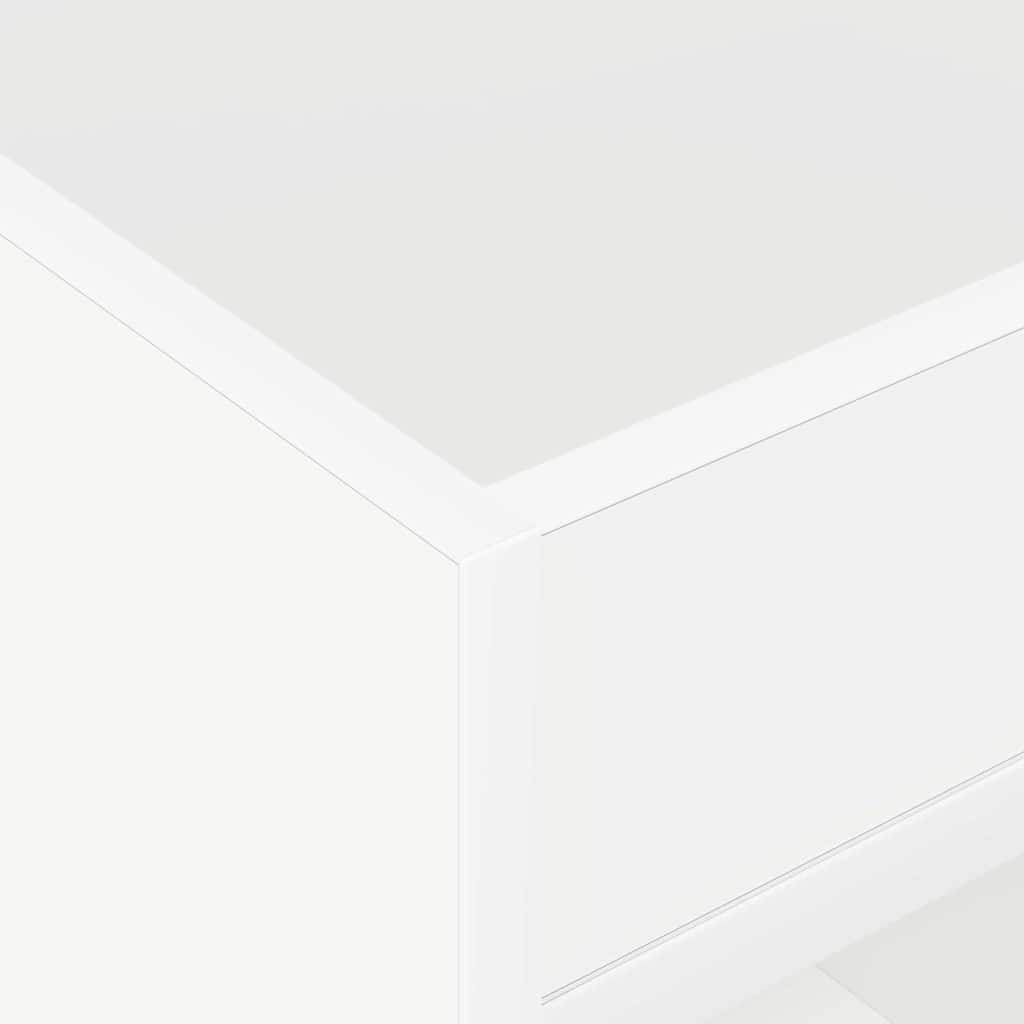 End Table 2 pcs White 40 x 40 x 56 cm Engineered Wood