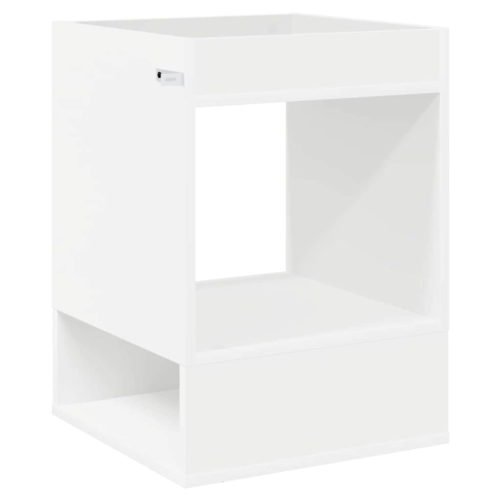 End Table 2 pcs White 40 x 40 x 56 cm Engineered Wood