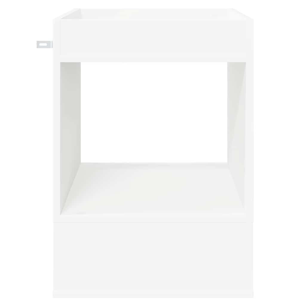 End Table 2 pcs White 40 x 40 x 56 cm Engineered Wood
