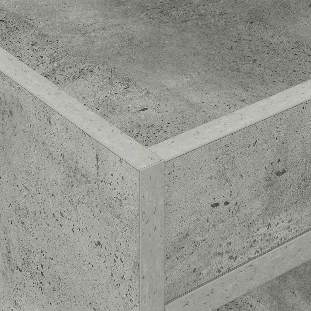 End Table 2 pcs Concrete Grey 40 x 40 x 56 cm Engineered Wood