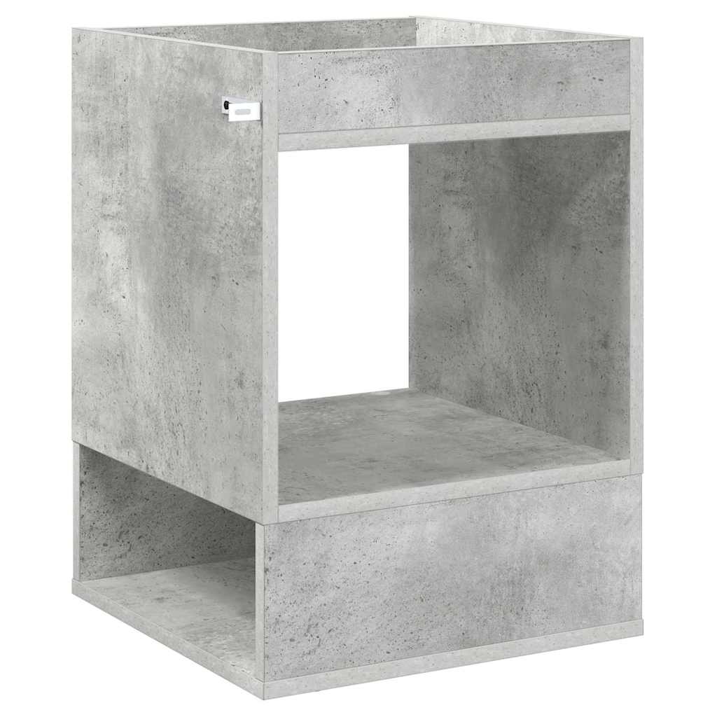 End Table 2 pcs Concrete Grey 40 x 40 x 56 cm Engineered Wood