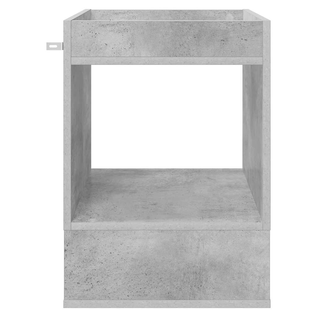 End Table 2 pcs Concrete Grey 40 x 40 x 56 cm Engineered Wood