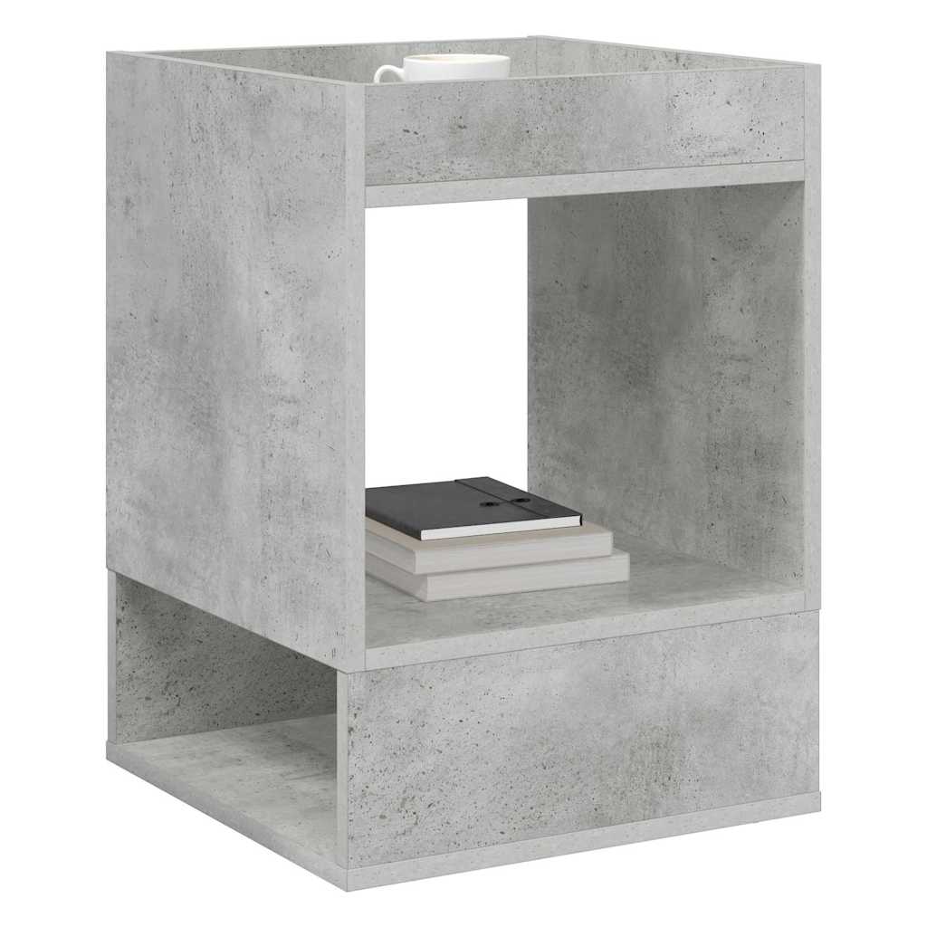 End Table 2 pcs Concrete Grey 40 x 40 x 56 cm Engineered Wood