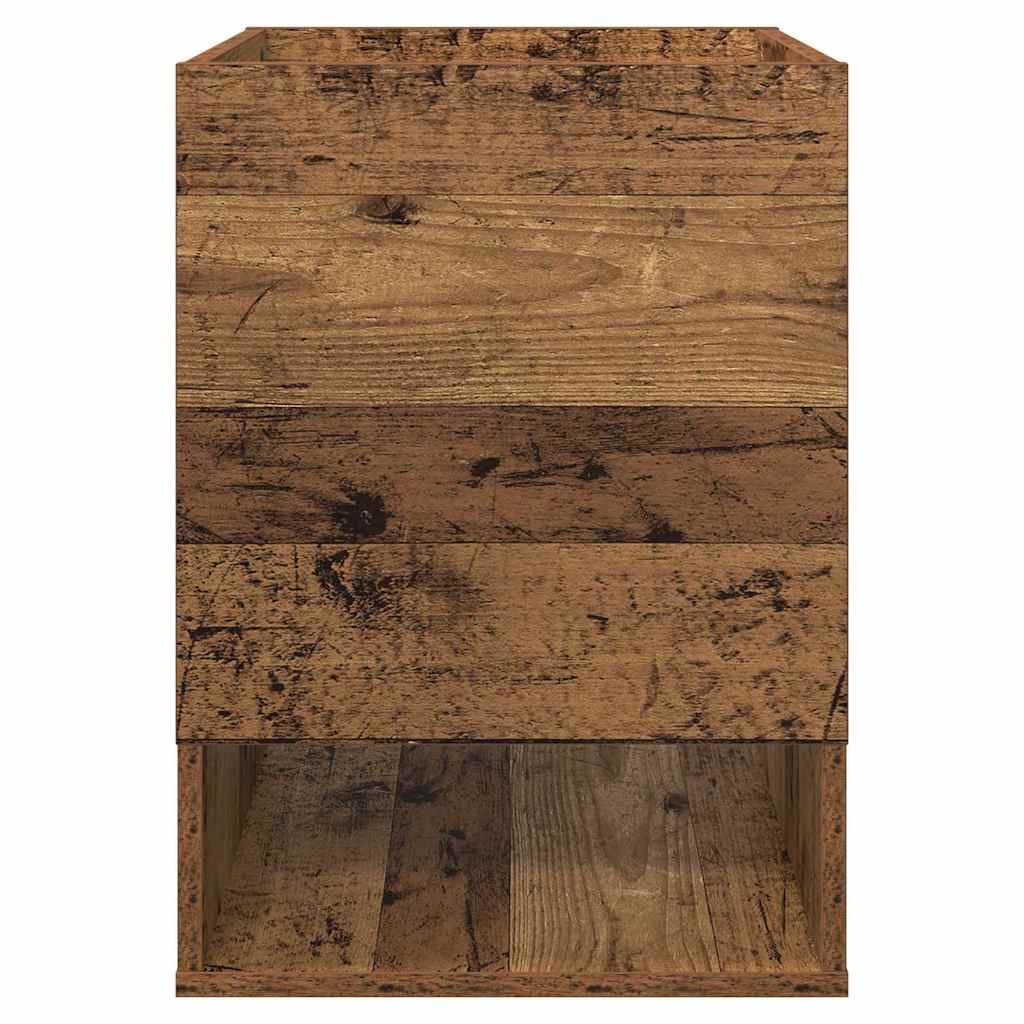End Table 2 pcs Old Wood 40 x 40 x 56 cm Engineered Wood