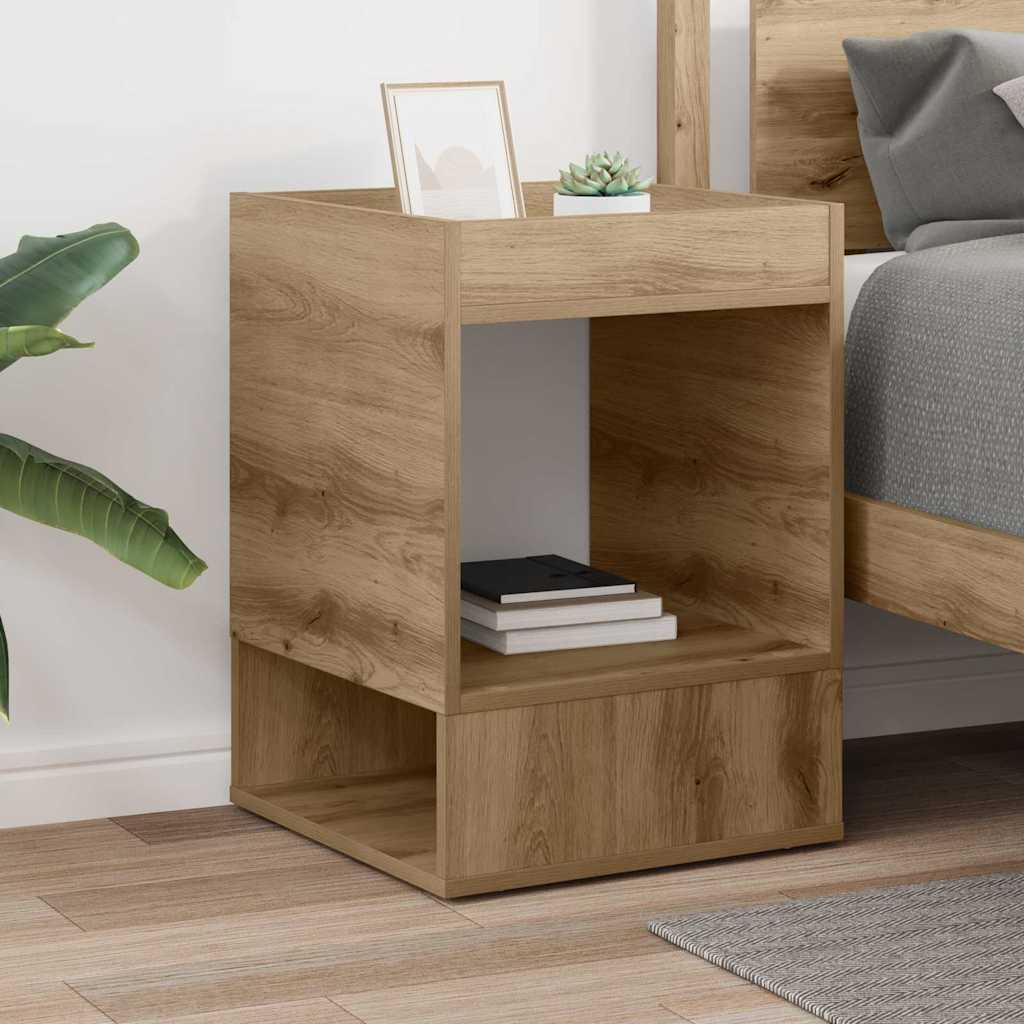 End Table Artisan Oak 40 x 40 x 56 cm Engineered Wood