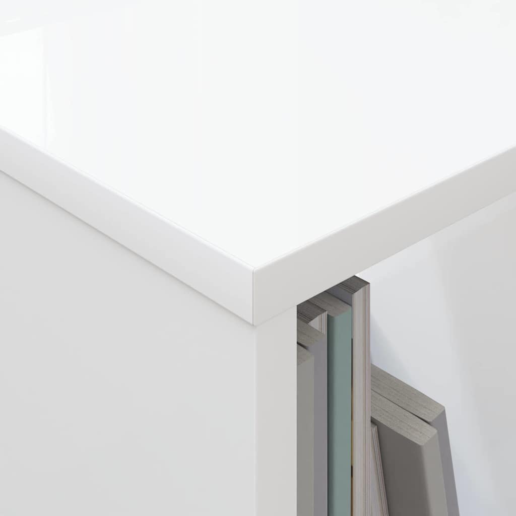 Magazine Rack 2 pcs White 35 x 30 x 45 cm