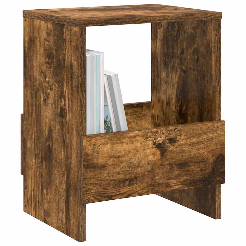 Magazine Rack 2 pcs Smoked Oak 35 x 30 x 45 cm