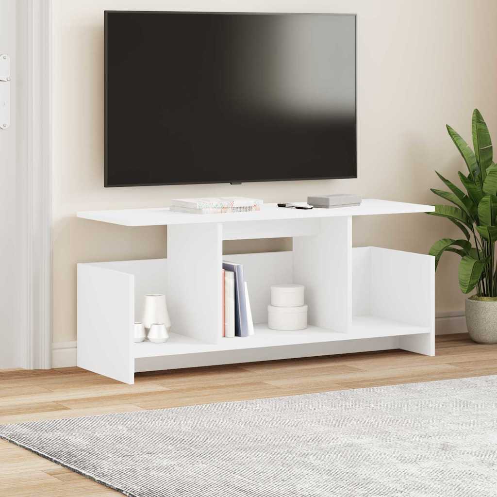 TV Stand White 102 x 35 x 45 cm Engineered Wood