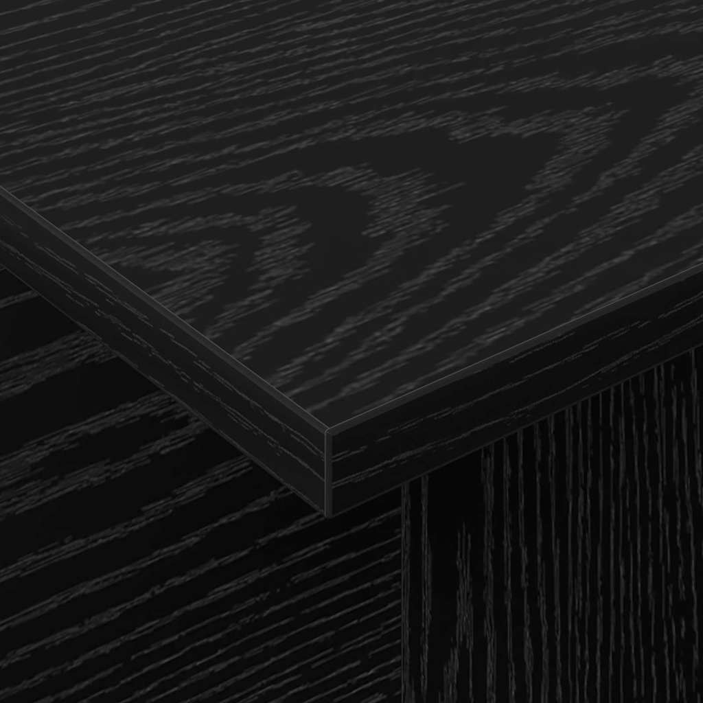 TV Stand Black Oak 102 x 35 x 45 cm Engineered Wood