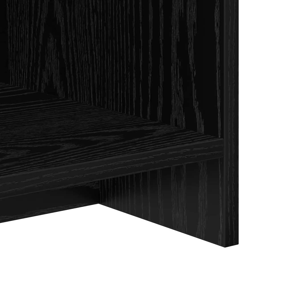 TV Stand Black Oak 102 x 35 x 45 cm Engineered Wood