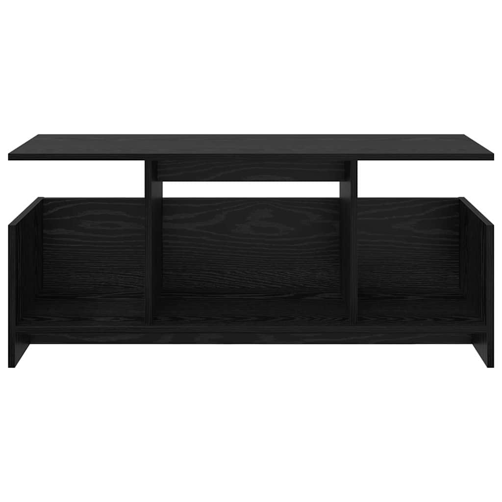 TV Stand 102 x 35 x 45 cm Black Oak Engineered Wood