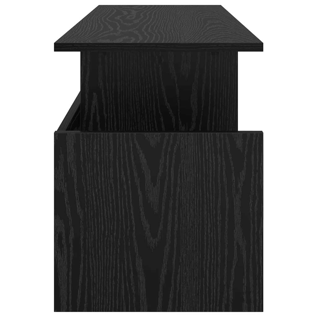 TV Stand 102 x 35 x 45 cm Black Oak Engineered Wood