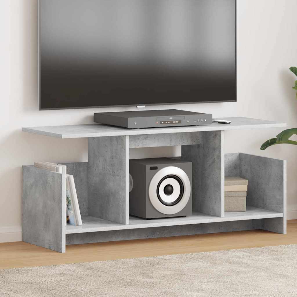 TV Stand Concrete Grey 102 x 35 x 45 cm Engineered Wood