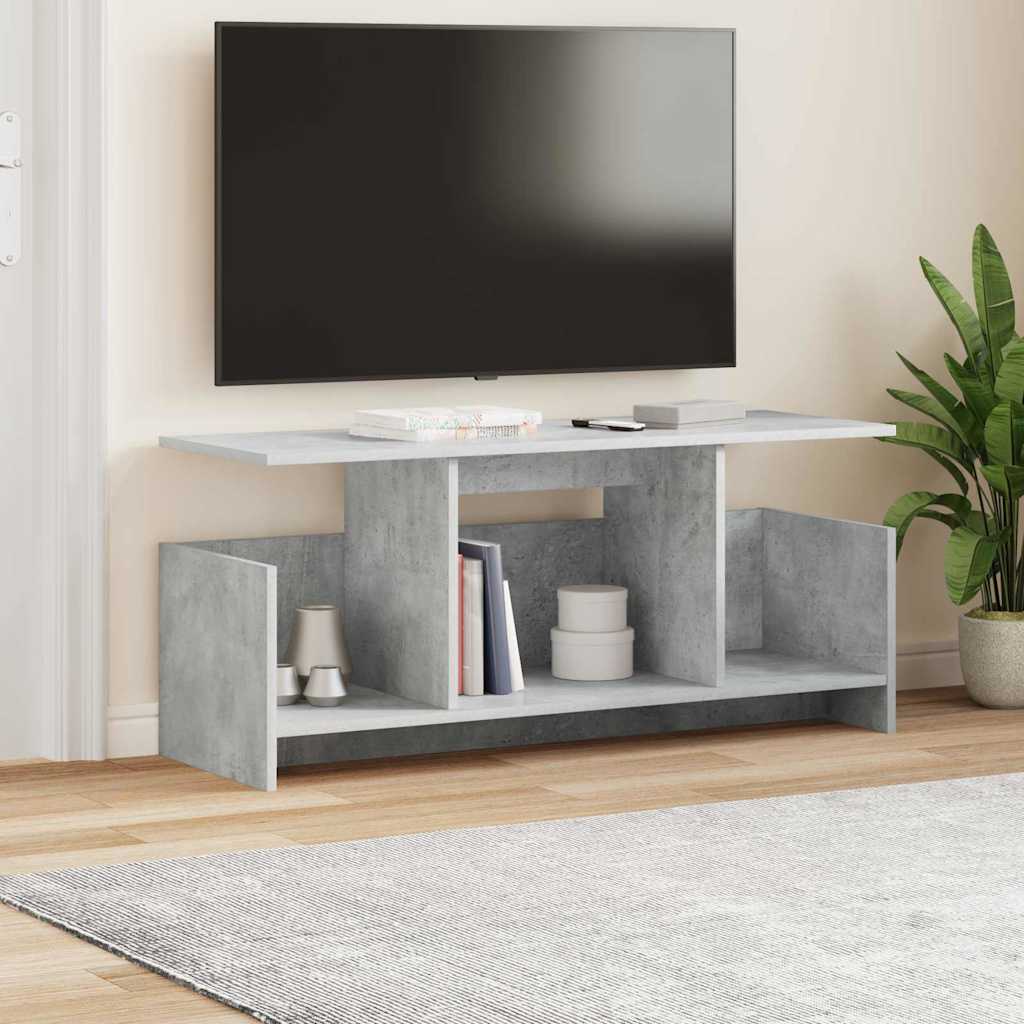 TV Stand Concrete Grey 102 x 35 x 45 cm Engineered Wood