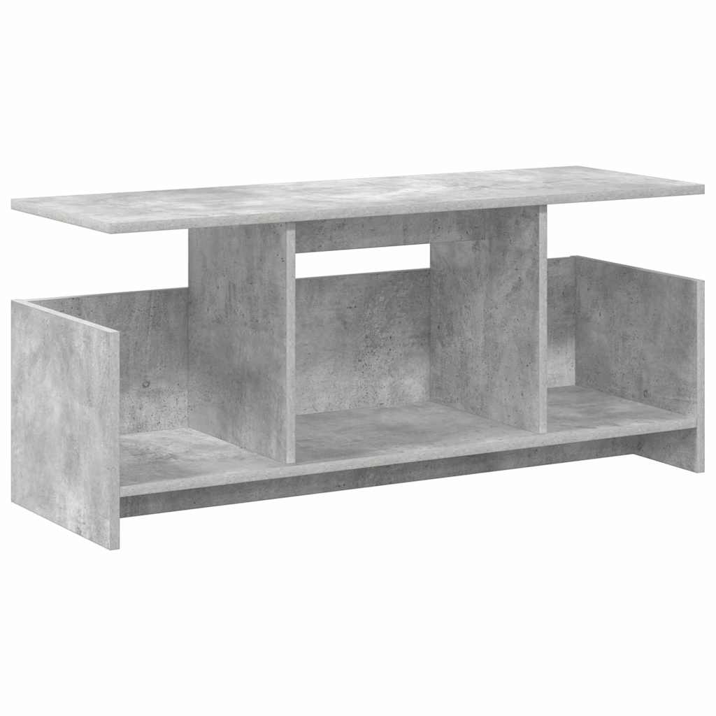 TV Stand Concrete Grey 102 x 35 x 45 cm Engineered Wood