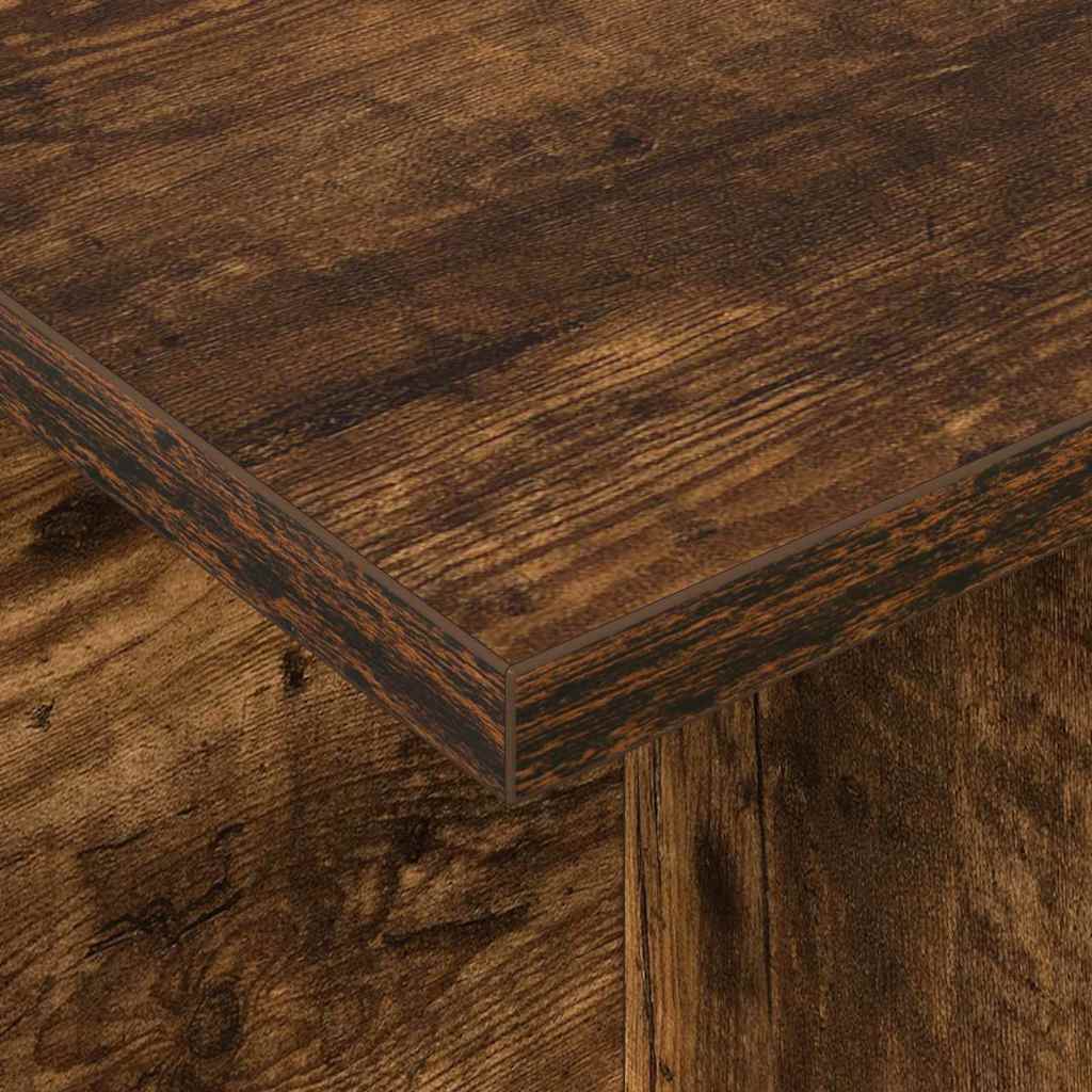 TV Stand 102 x 35 x 45 cm Smoked Oak Engineered Wood
