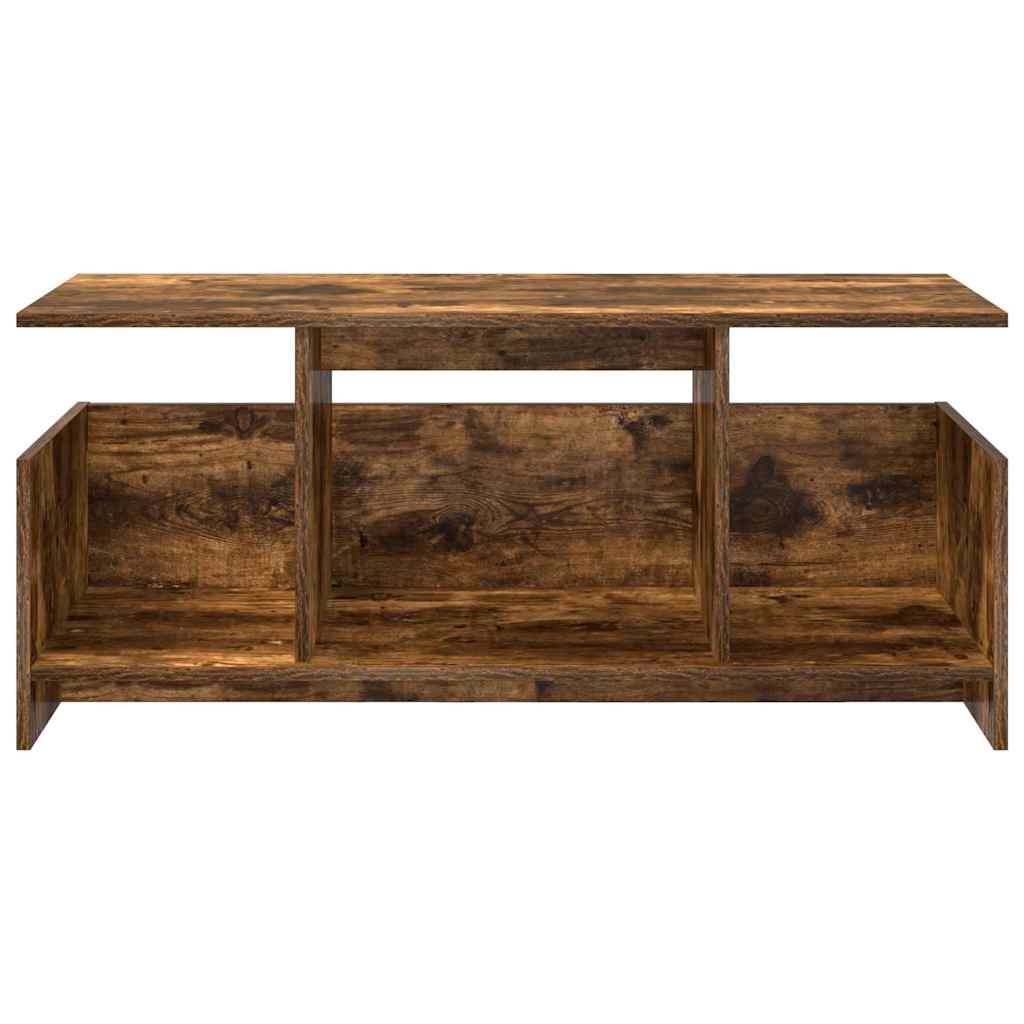 TV Stand 102 x 35 x 45 cm Smoked Oak Engineered Wood
