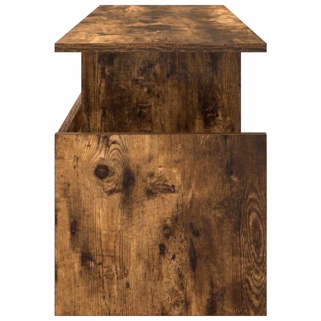 TV Stand Smoked Oak 102 x 35 x 45 cm Engineered Wood