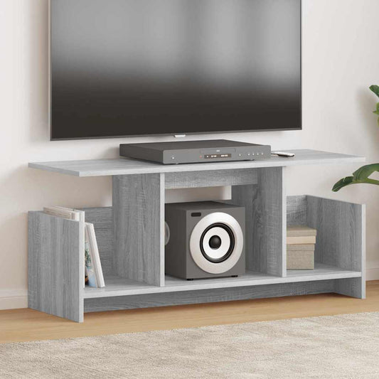 TV Stand Grey Sonoma 102 x 35 x 45 cm Engineered Wood