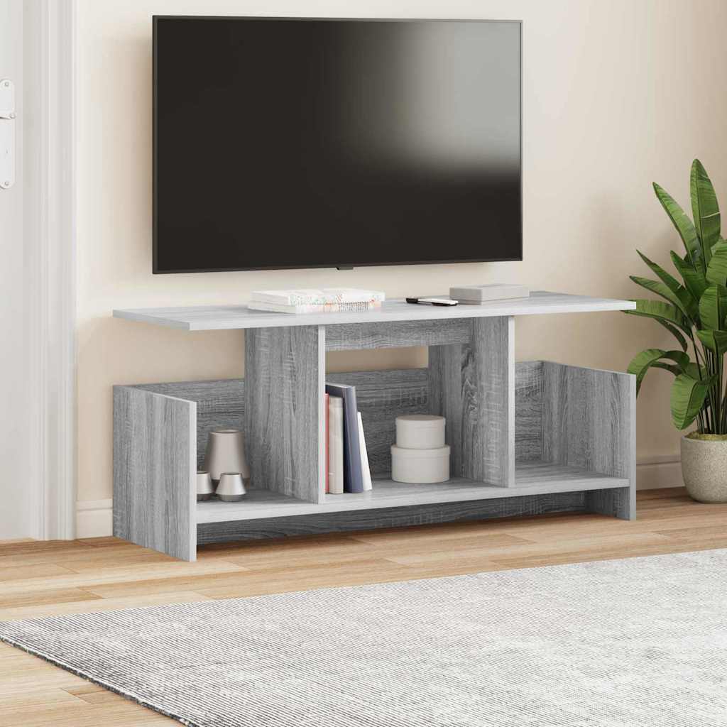 TV Stand Grey Sonoma 102 x 35 x 45 cm Engineered Wood