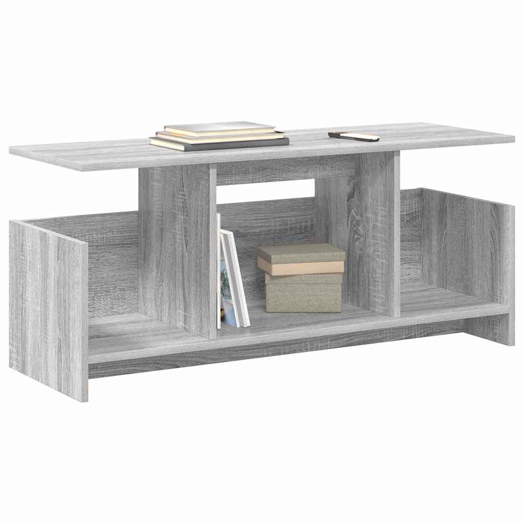 TV Stand 102 x 35 x 45 cm Grey Sonoma Engineered Wood