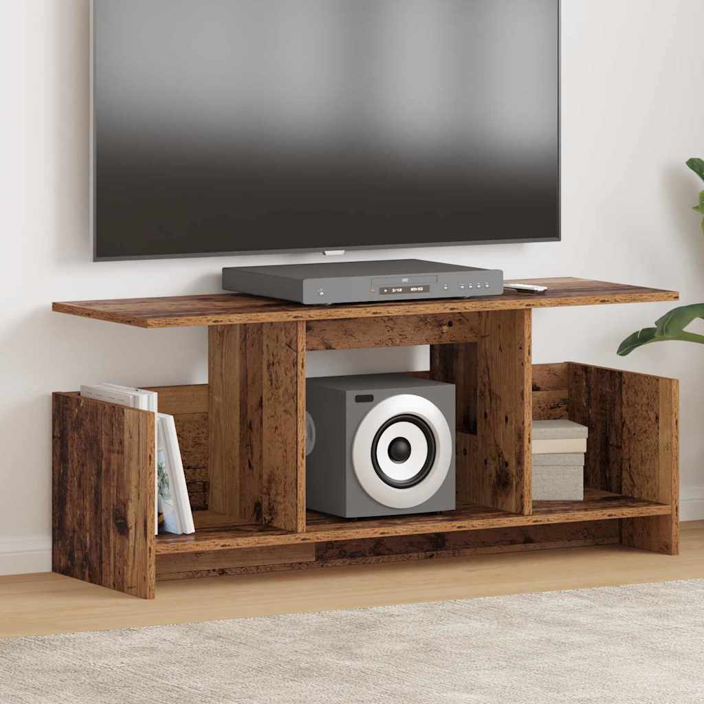 TV Stand Old Wood 102 x 35 x 45 cm Engineered Wood