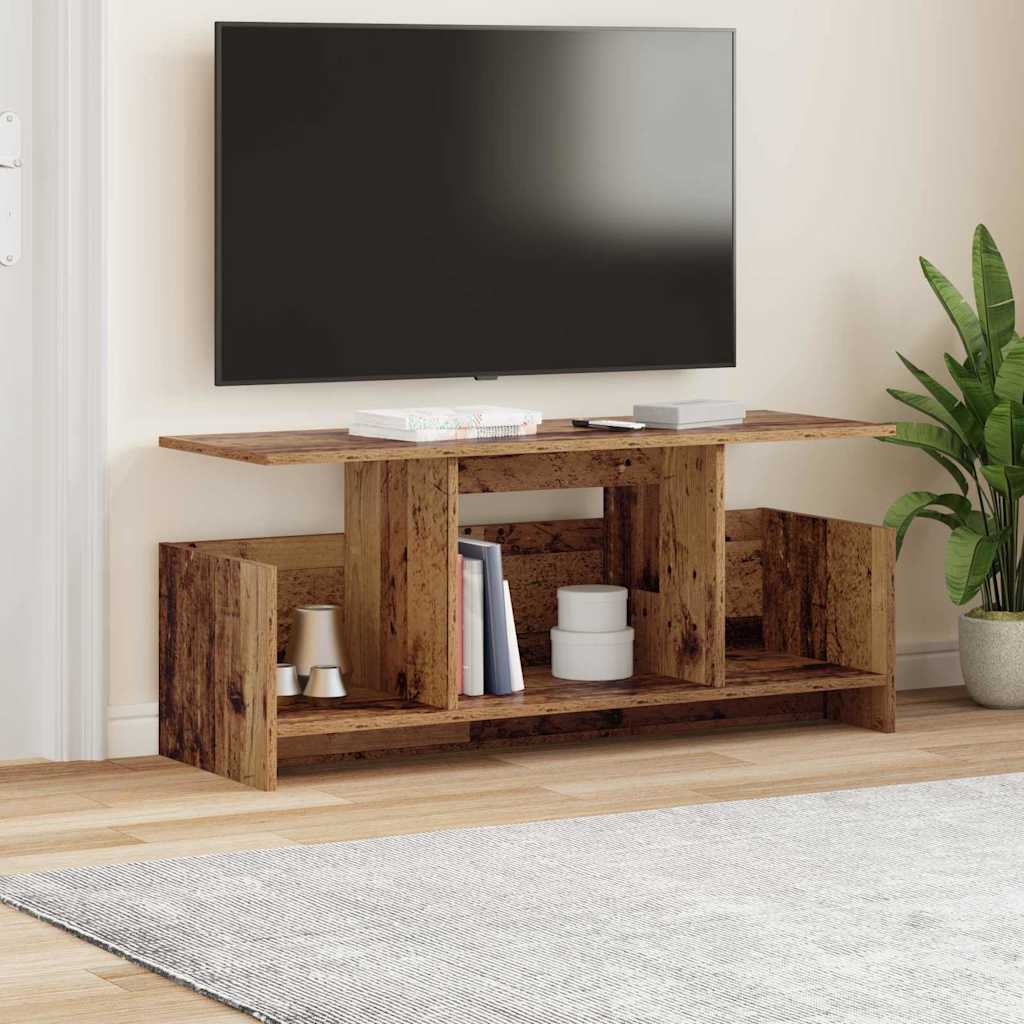 TV Stand Old Wood 102 x 35 x 45 cm Engineered Wood