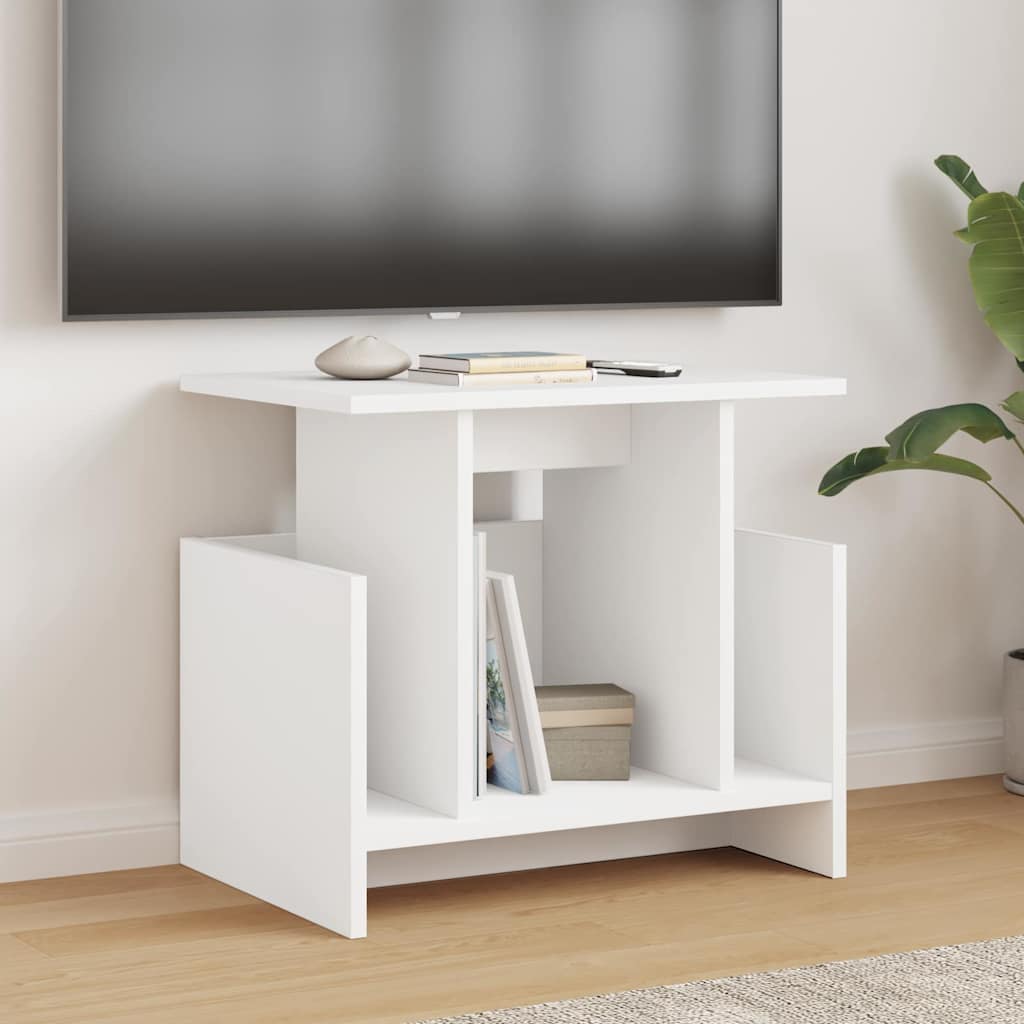 TV Stand 50 x 35 x 45 cm White Engineered Wood