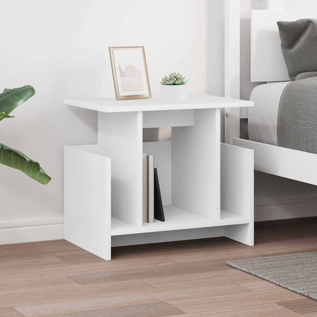 TV Stand 50 x 35 x 45 cm White Engineered Wood