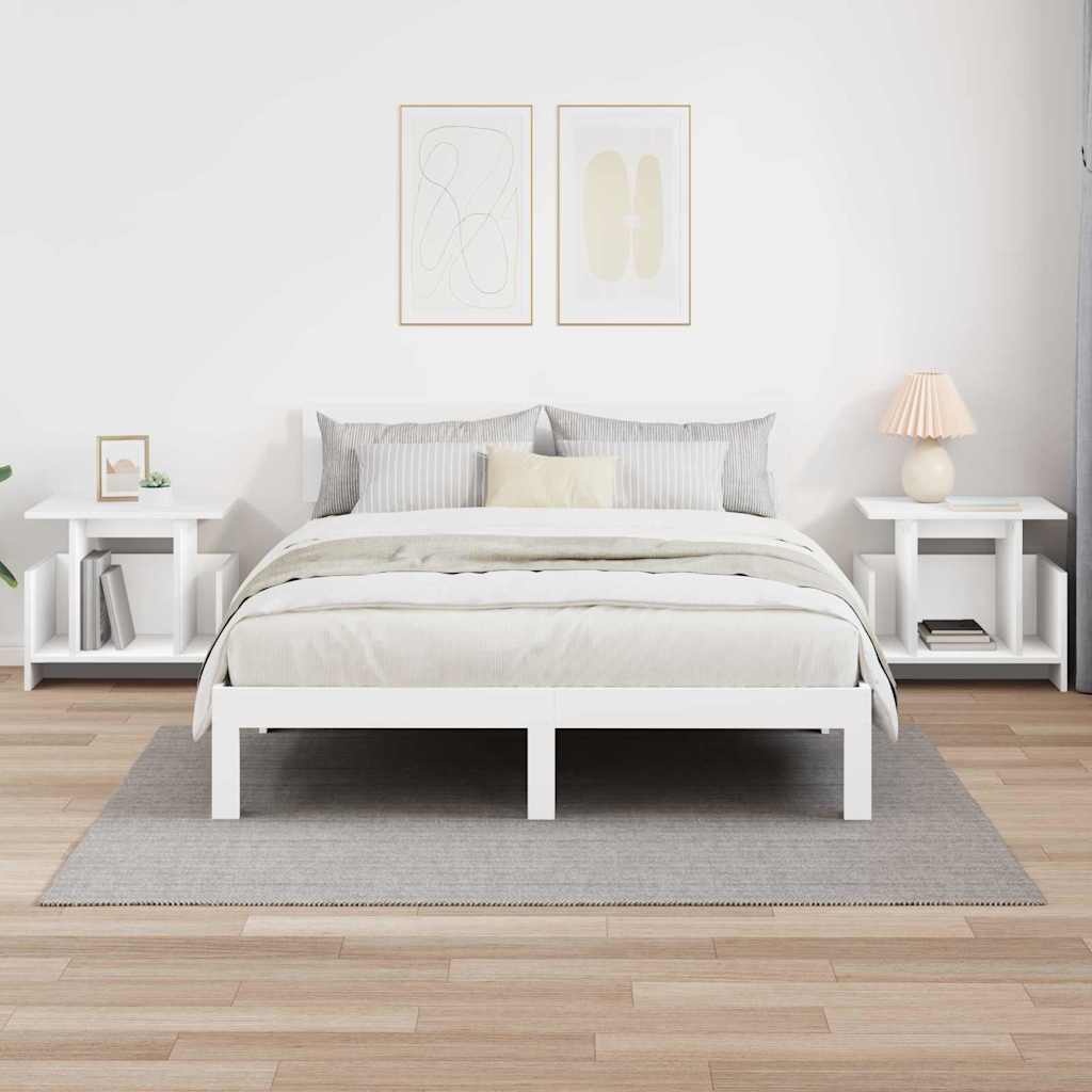 TV Stand 2 pcs White 50 x 35 x 45 cm Engineered Wood