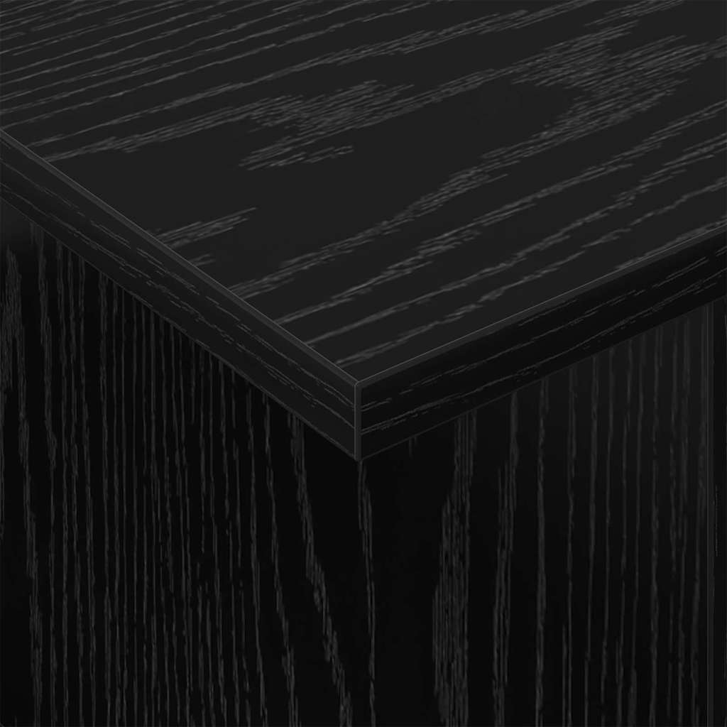 TV Stand 50 x 35 x 45 cm Black Oak Engineered Wood