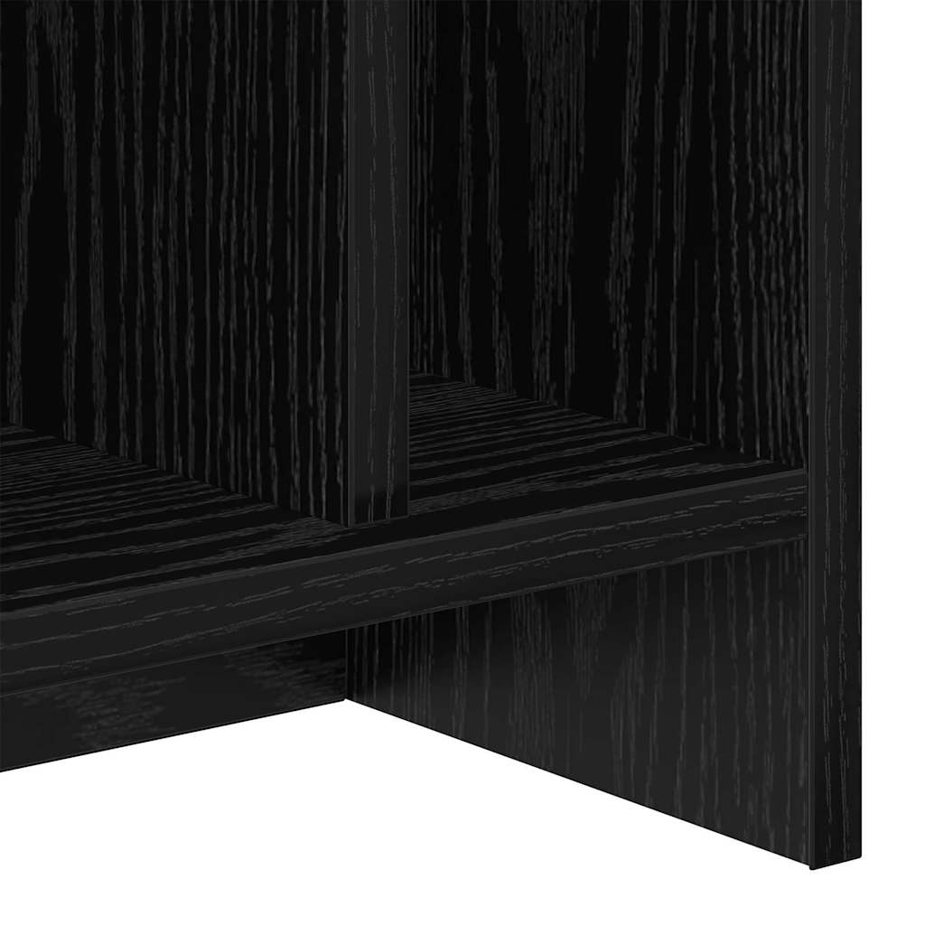 TV Stand Black Oak 50 x 35 x 45 cm Engineered Wood