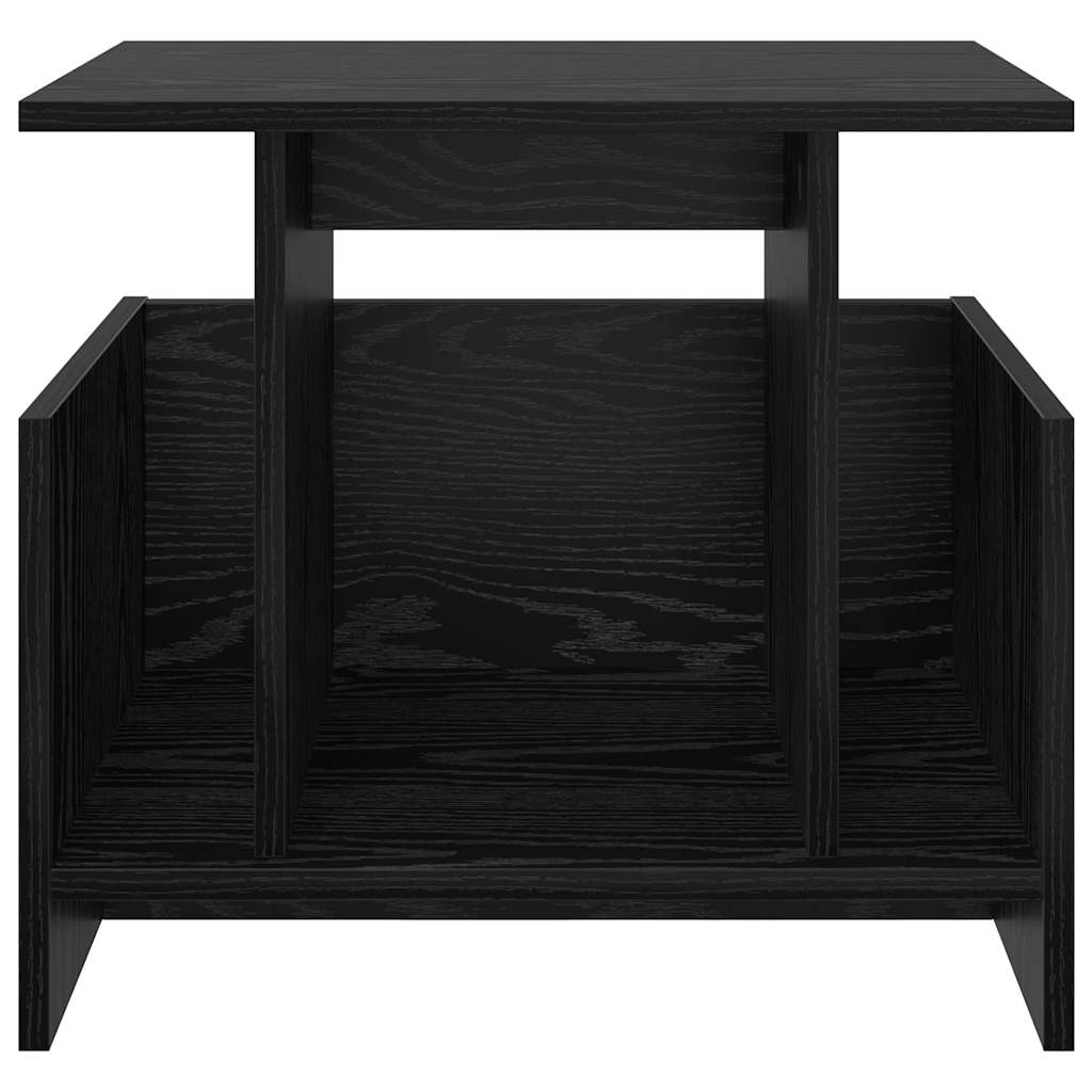TV Stand Black Oak 50 x 35 x 45 cm Engineered Wood