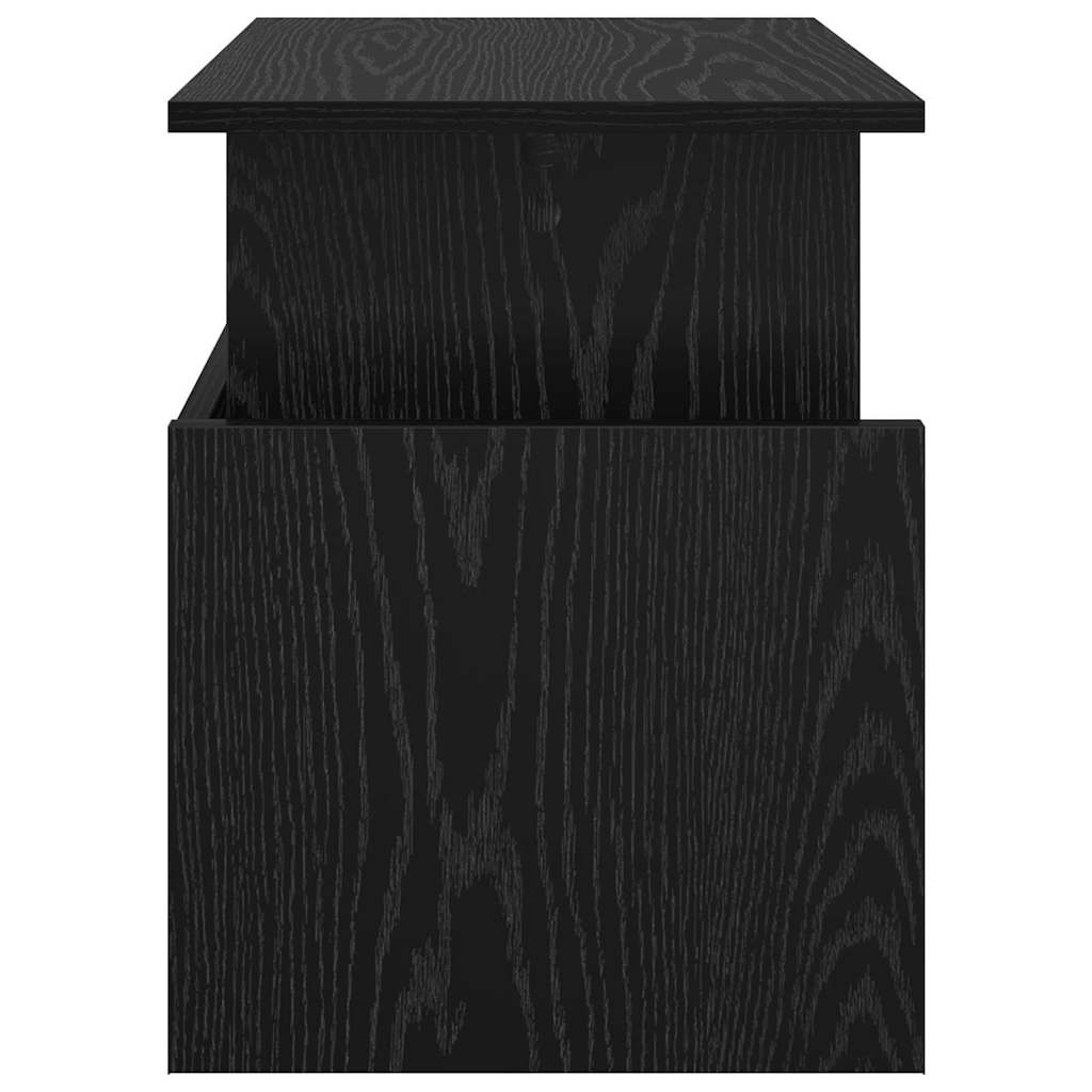 TV Stand 50 x 35 x 45 cm Black Oak Engineered Wood