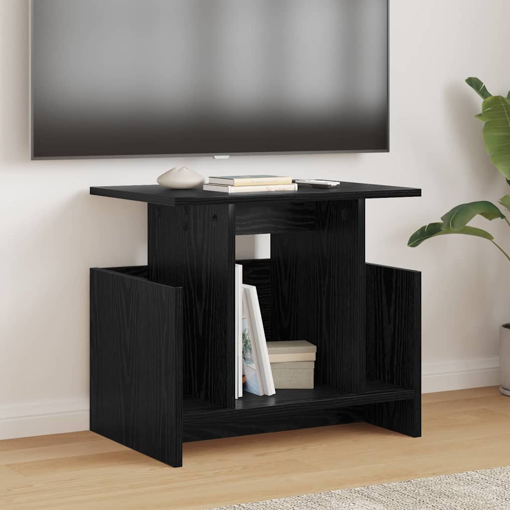 TV Stand 2 pcs Black Oak 50 x 35 x 45 cm Engineered Wood