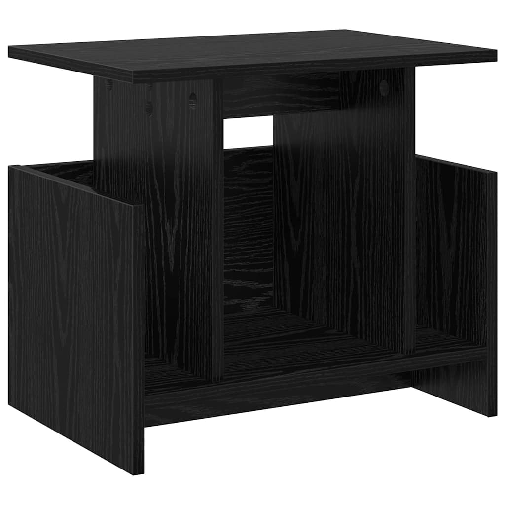 TV Stand 2 pcs Black Oak 50 x 35 x 45 cm Engineered Wood