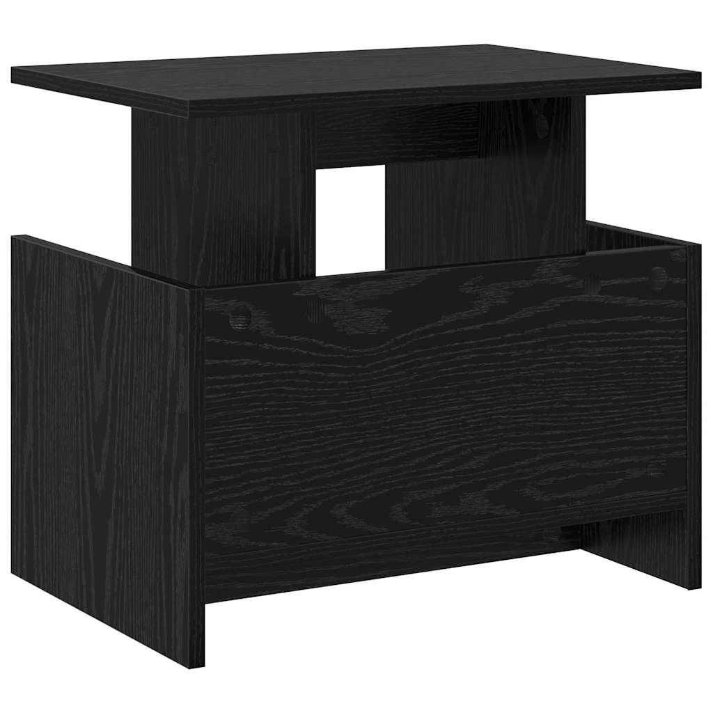 TV Stand 2 pcs Black Oak 50 x 35 x 45 cm Engineered Wood