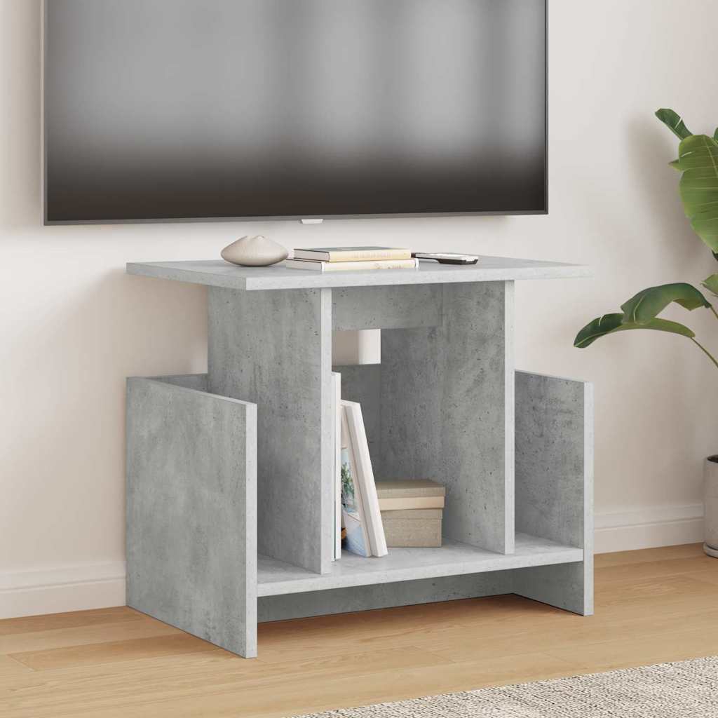 TV Stand 50 x 35 x 45 cm Concrete Grey Engineered Wood