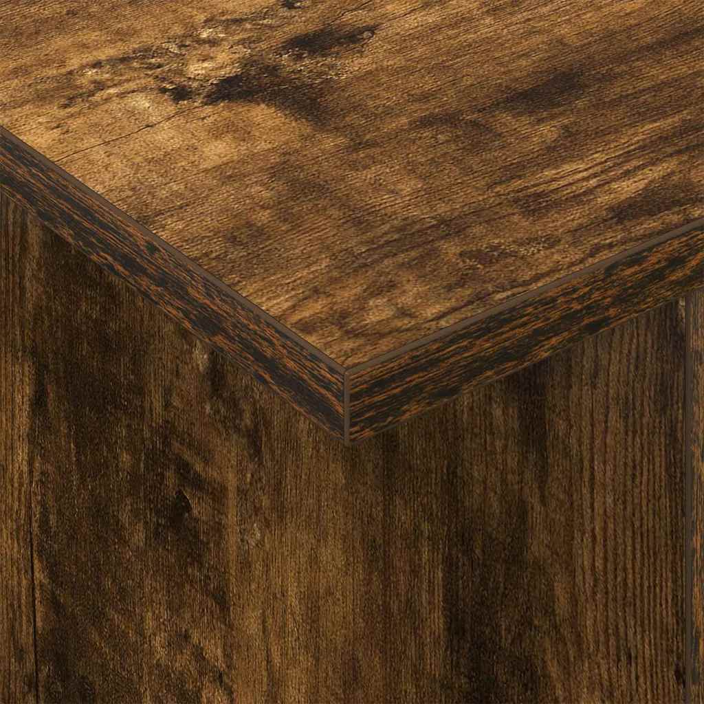 TV Stand Smoked Oak 50 x 35 x 45 cm Engineered Wood