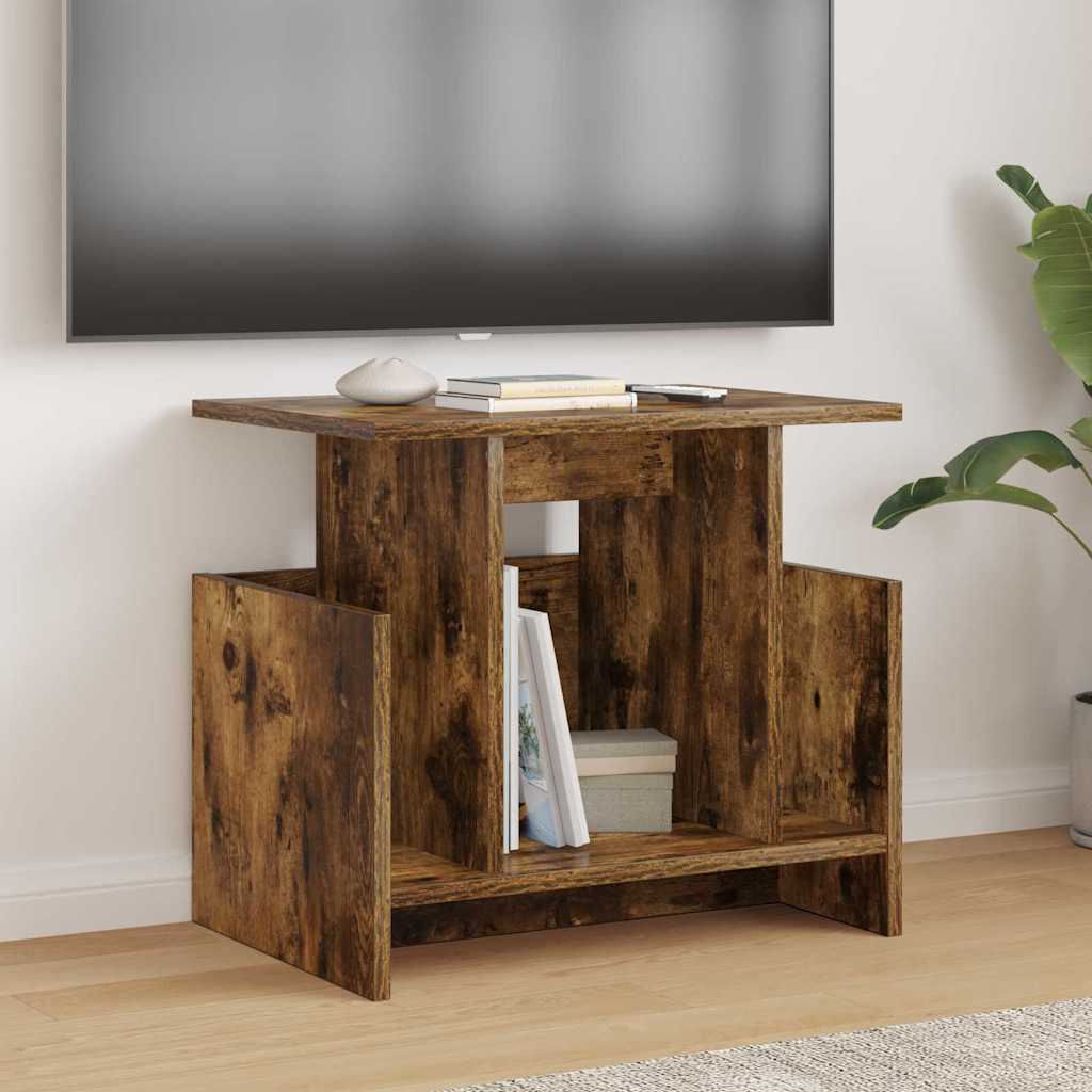 TV Stand Smoked Oak 50 x 35 x 45 cm Engineered Wood
