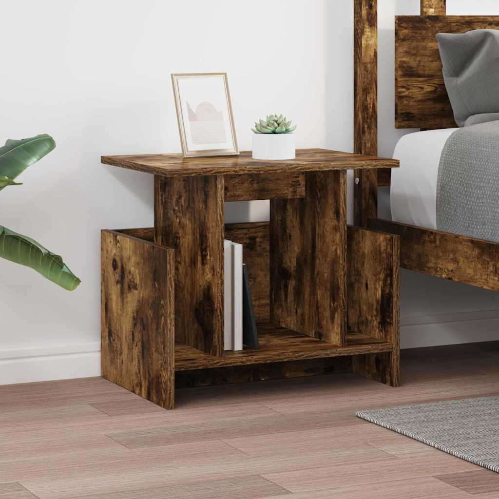 TV Stand 50 x 35 x 45 cm Smoked Oak Engineered Wood