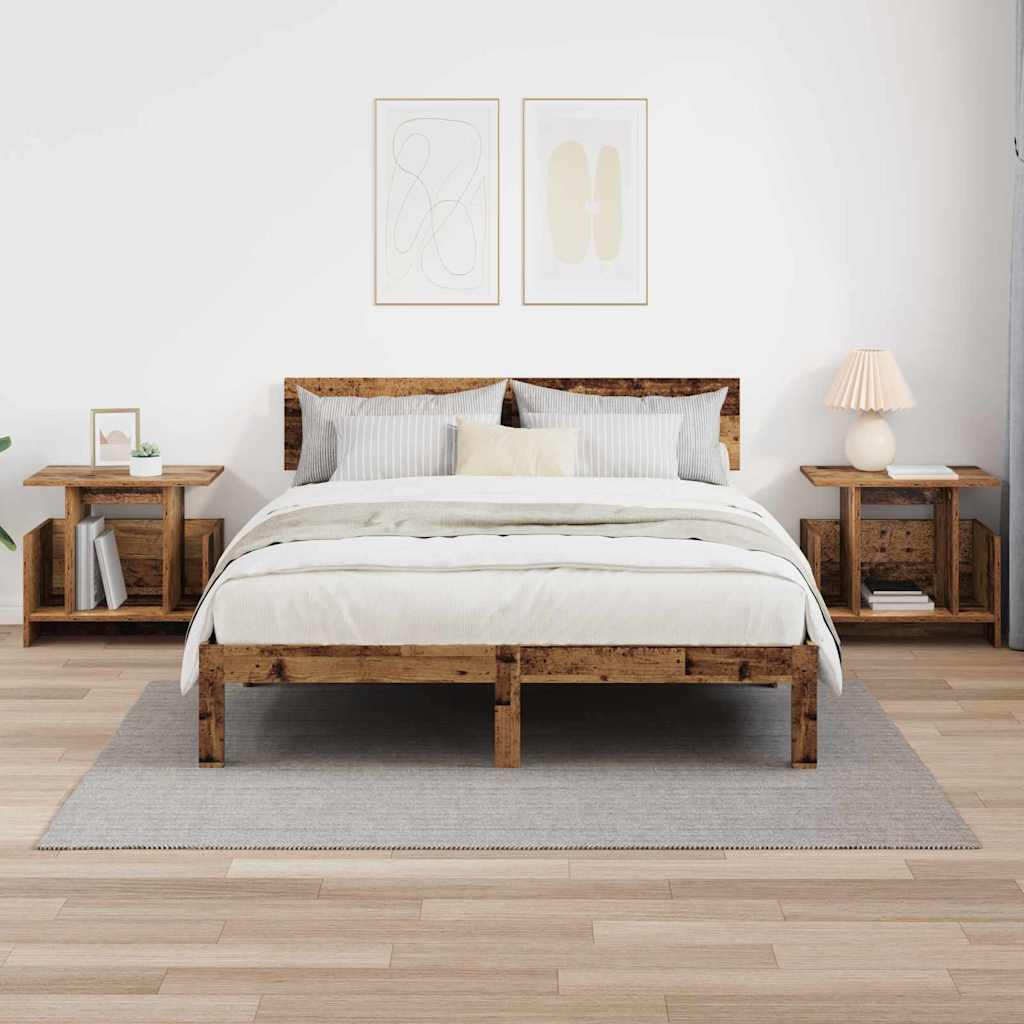 TV Stand 2 pcs Old Wood 50 x 35 x 45 cm Engineered Wood