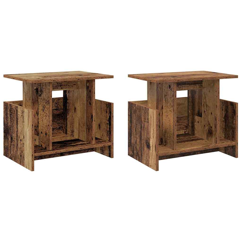 TV Stand 2 pcs Old Wood 50 x 35 x 45 cm Engineered Wood