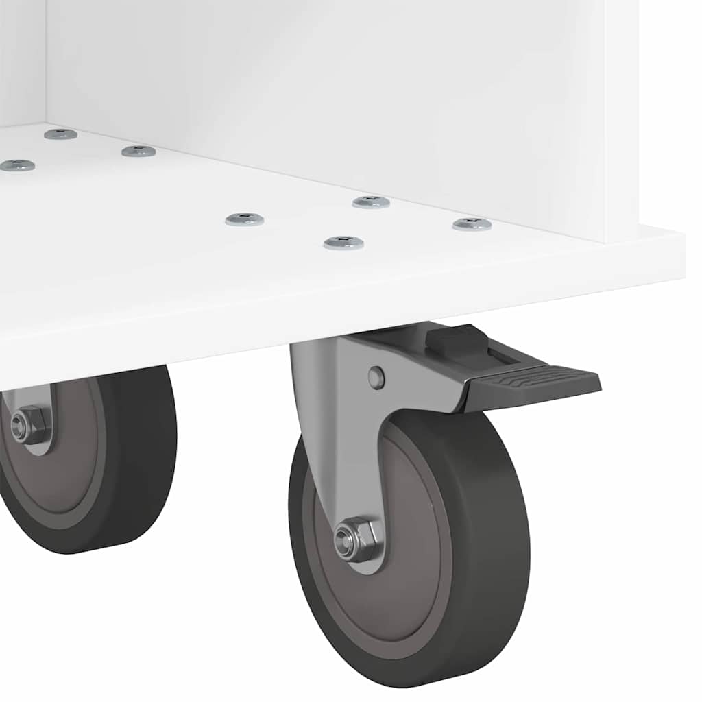 TV Stand White 100 x 35 x 35 cm Engineered Wood